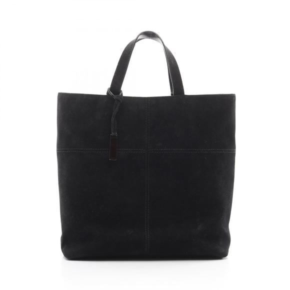 Gucci black suede leather bag tote - Picture 1 of 8